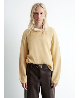 & Other Stories Knitted Alpaca-Blend Sweater - Natural