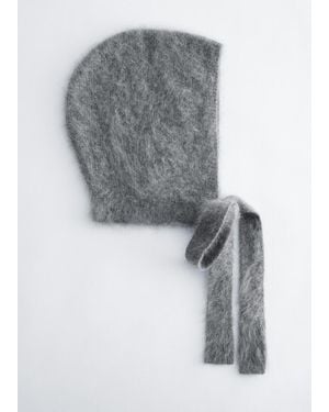 & Other Stories Brushed Cashmere Bonnet - Gray