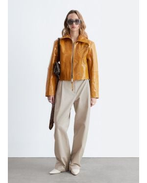 & Other Stories Pleated Cotton Trousers - White