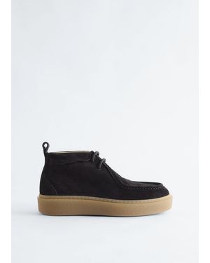 & Other Stories Platform Desert Boots - Blue