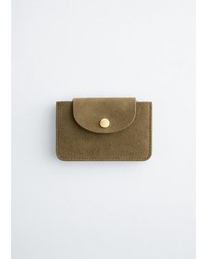 & Other Stories Small Leather Card Holder - Green