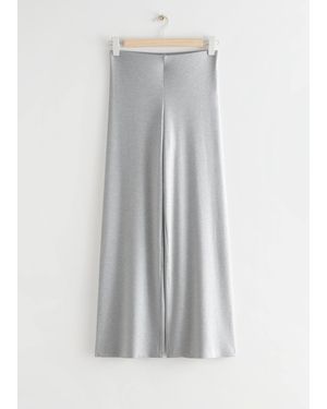 & Other Stories Flared Tights - Grey