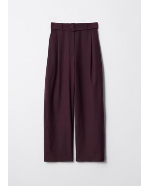 & Other Stories Tailored Barrel-Leg Pants - Purple
