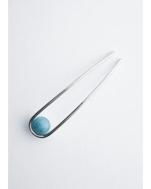 & Other Stories Tone Hair Pin - White