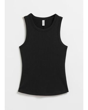 & Other Stories Fitted Tank Top - Black