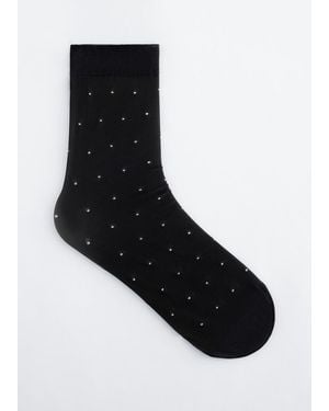 & Other Stories Sheer Dotted Socks - Black