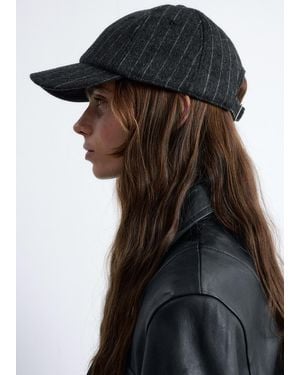 & Other Stories Wool-Blend Felt Baseball Cap - Black
