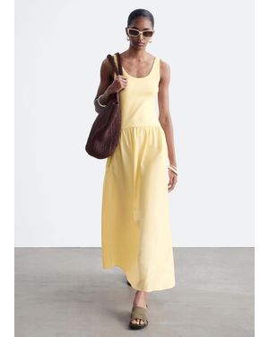 & Other Stories Rib Midi Dress - White