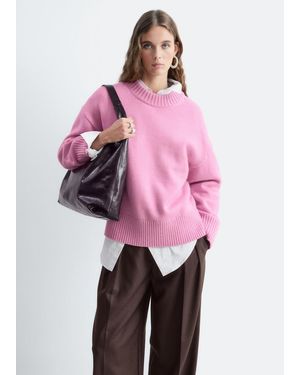 & Other Stories Oversized Wool Jumper - Pink