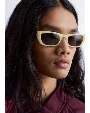 & Other Stories Elongated Cat-Eye Sunglasses - White