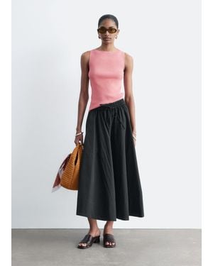 & Other Stories Gathered A-Line Maxi Skirt - White