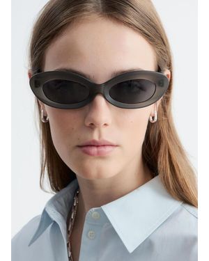 & Other Stories Sculpted Oval Sunglasses - Brown