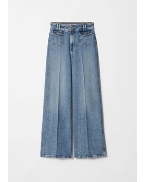 & Other Stories Press-Crease Flared Jeans - Blue