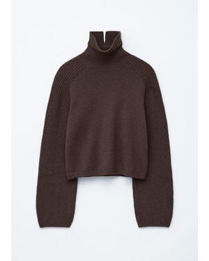 & Other Stories Boxy Turtleneck Jumper - White