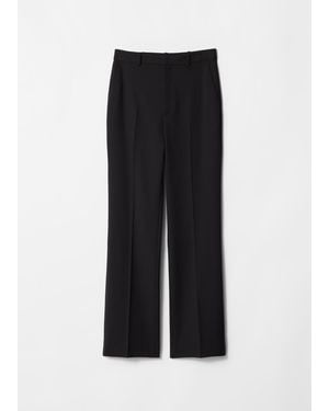 & Other Stories Slim Split-Hem Pants - Black
