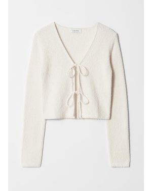 & Other Stories Strickjacke Mit Bindedetail - Natur