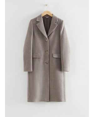 & Other Stories Manteau Décontracté En Laine - Marron