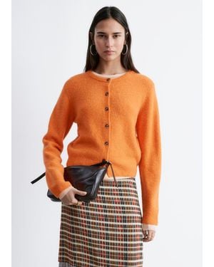 & Other Stories Alpaca-Blend Cardigan - Orange