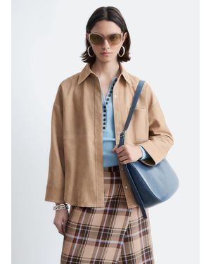 & Other Stories Suede Shirt - Natural