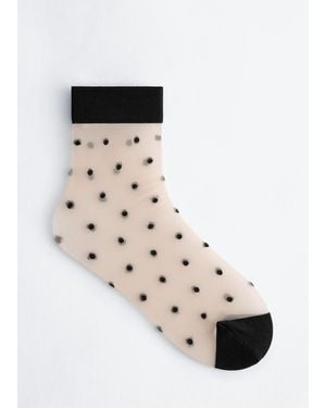 & Other Stories Sheer Dotted Socks - Black