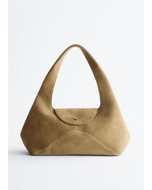 & Other Stories Curved Shoulder Bag - Natural