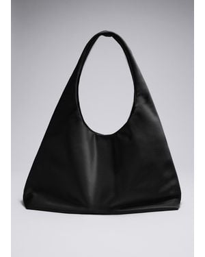 & Other Stories Nylon Shoulder Bag - Black