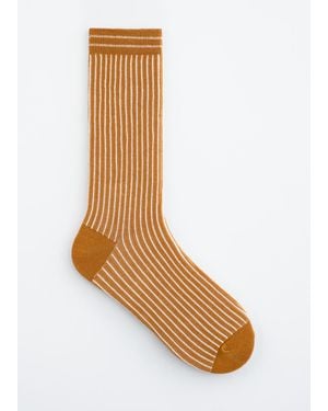 & Other Stories Striped Socks - White