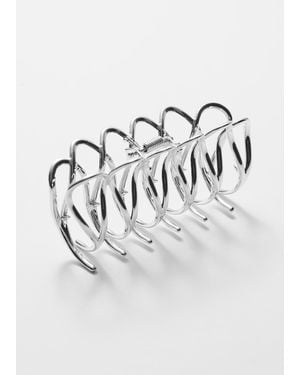 & Other Stories Metallic Hair Clip - Grey