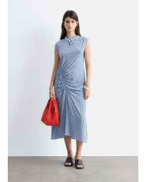 & Other Stories Boat-Neck Midi Dress - White