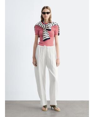 & Other Stories Wide-Leg Trousers - White