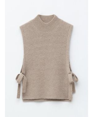 & Other Stories Wool Bib Collar - White