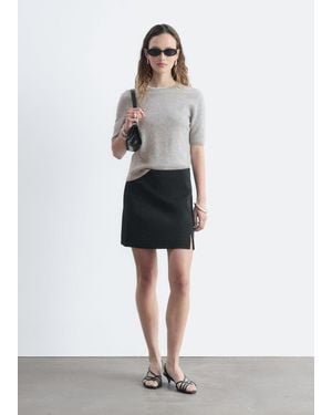 & Other Stories High-Waist Mini Skirt - Black