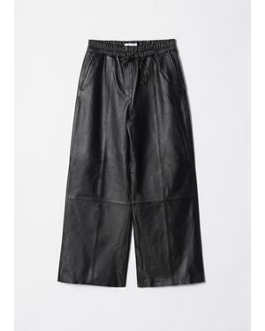 & Other Stories Lederhose Mit Kordelzug - Grau
