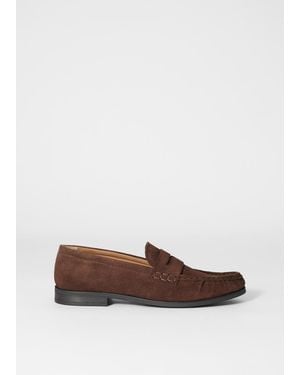 & Other Stories Penny-Loafer Aus Veloursleder - Braun