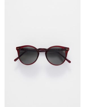 & Other Stories Classic Round Frame Sunglasses - Red