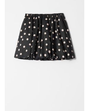 & Other Stories Bubble Mini Skirt - Black