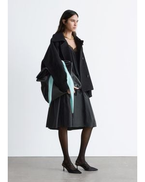 & Other Stories Oversized Wool Jacket - White