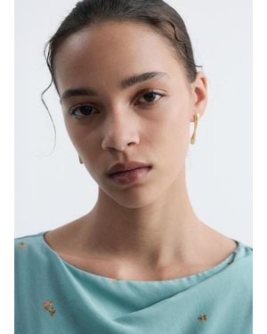 & Other Stories Twist Dangle Earrings - Blue