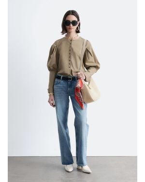 & Other Stories Straight-Leg Jeans - White