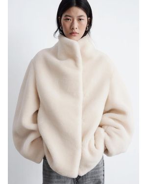 & Other Stories Faux Fur Jacket - Natural