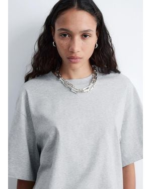 & Other Stories Chunky Chain Link Necklace - Grey