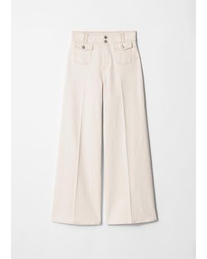 & Other Stories Press-Crease Flared Jeans - Natural