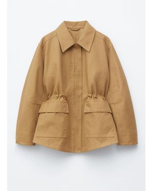 & Other Stories Oversized Drawstring Utility Jacket - Brown