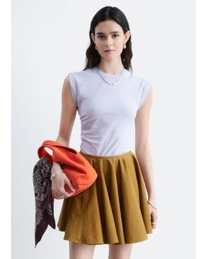 & Other Stories Ruched Top - White
