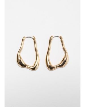 & Other Stories Irregular Hoop Earrings - Natural
