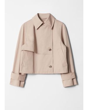 & Other Stories Short Trench Coat Jacket - Natural