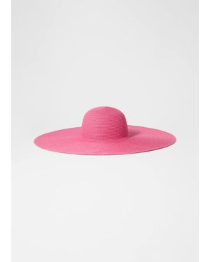 & Other Stories Wide-Brim Straw Hat - Pink