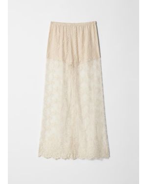 & Other Stories Lace Pants - White