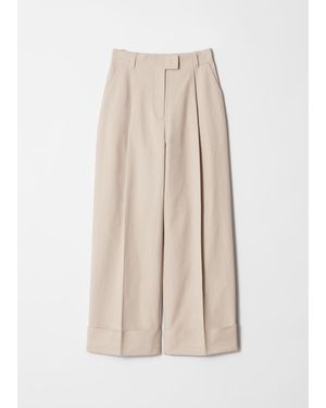 & Other Stories Press-Crease Trousers - Natural