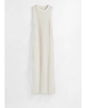 & Other Stories Sleeveless Silk-Blend Midi Dress - White